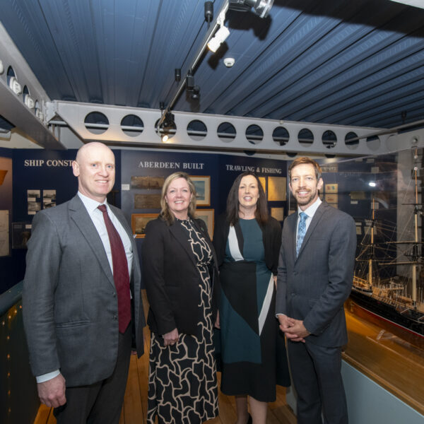 Image of Alex Cousins, Connected Places Catapult, Harry O'Rahilly, British Embassy Dublin, Michelle St Clair, British Embassy, Dublin and Cllr John Alexander, Leader, Dundee City Council and Chair, Scottish Cities Alliance