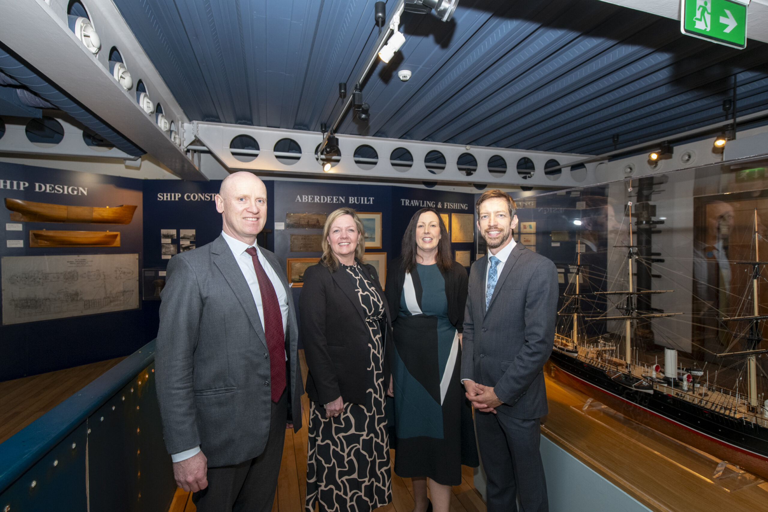 Image of Alex Cousins, Connected Places Catapult, Harry O'Rahilly, British Embassy Dublin, Michelle St Clair, British Embassy, Dublin and Cllr John Alexander, Leader, Dundee City Council and Chair, Scottish Cities Alliance